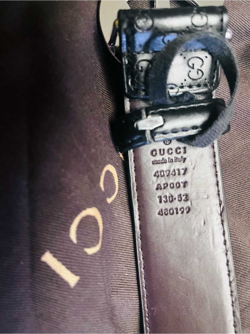 Gucci Black Leather Belt with Silver Double G Buckle - Picture 3 of 9